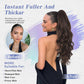 Clip-on Wavy Ponytail Extension