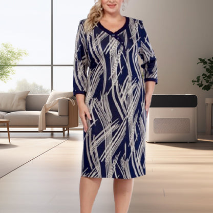 💐Spring Hot Sale🔥Ladies Elegant 3/4 Sleeves Dress