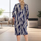 💐Spring Hot Sale🔥Ladies Elegant 3/4 Sleeves Dress
