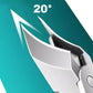 2025 Half Price🔥Splashproof 25° Beveled Edge Nail Clippers 3-Piece Set