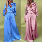 🌸NEW HOT SALE✨Effortless Elegance!💃Women’s V-Neck Top & Wide-Leg Pants 2-Piece Set – Chic & Comfortable!🌸