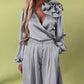 🌸NEW HOT SALE✨Effortless Elegance!💃Women’s V-Neck Top & Wide-Leg Pants 2-Piece Set – Chic & Comfortable!🌸