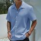 🔥Summer Hot Sale🔥Men's Textured Button Front Shirt