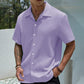 🔥Summer Hot Sale🔥Men's Textured Button Front Shirt