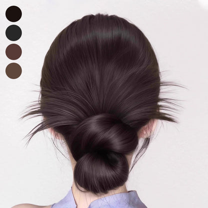 🎉2025 Hot Sale🎉Clip-on Feathered Bun Wig
