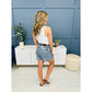 💖LAST DAY SALE 50% OFF🩳High Rise Frayed Hem Cut Off Jean Shorts