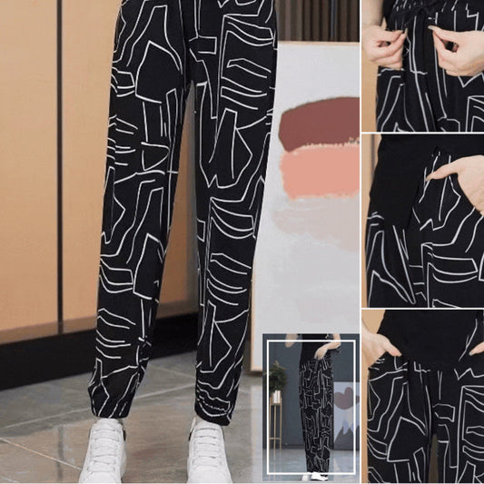 🔥50% OFF🔥Women's Line Black Jogging Pants
