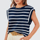 Women's Fashionable Versatile Striped Sleeveless Top