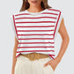 Women's Fashionable Versatile Striped Sleeveless Top