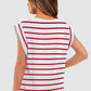 Women's Fashionable Versatile Striped Sleeveless Top
