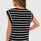 Women's Fashionable Versatile Striped Sleeveless Top