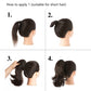 Women's Slightly Curly Chemical Fiber Hair Simulation Natural Fake Ponytail Hairpin
