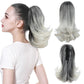 Women's Slightly Curly Chemical Fiber Hair Simulation Natural Fake Ponytail Hairpin