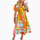 Women's Casual Boho V-Neck Dress