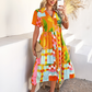 Women's Casual Boho V-Neck Dress