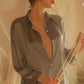 Boyfriend Sexy Satin Shirt Nightdress