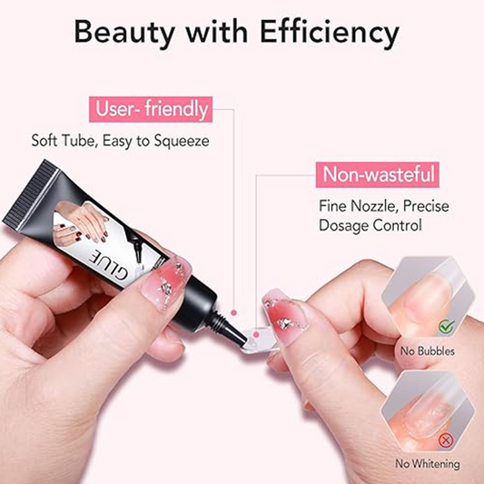 Extra Strong Fast-Drying Semi-Solid Nail Glue & Remover Set