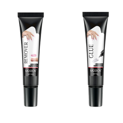 Extra Strong Fast-Drying Semi-Solid Nail Glue & Remover Set