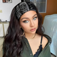 Women's Printed Elastic Wide Sports Headband