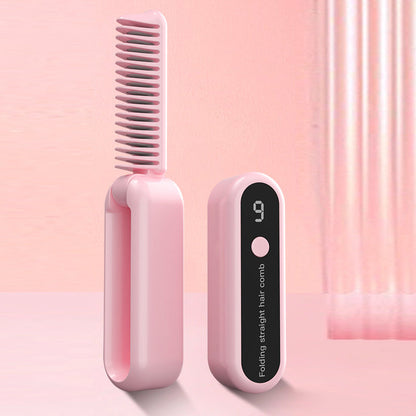 Foldable Negative Ion Hair Straightening Comb