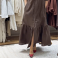 Women's Button Up Long Sleeve Shirt Dress