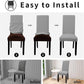 Universal Stretch One-Piece Chair Cover - Waterproof and Stain Resistant