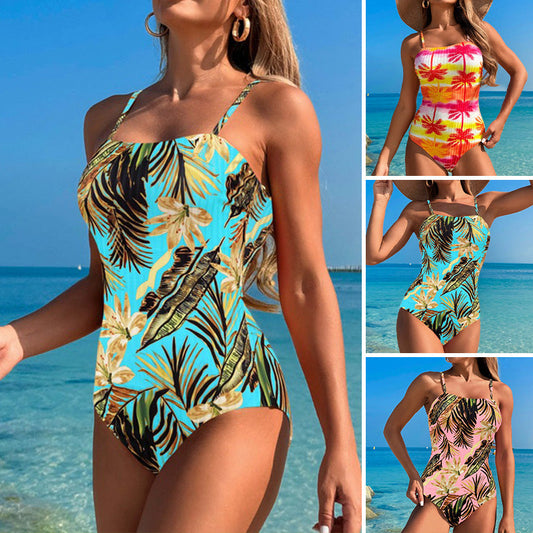 Women's Fashion Print One-Piece Swimsuit