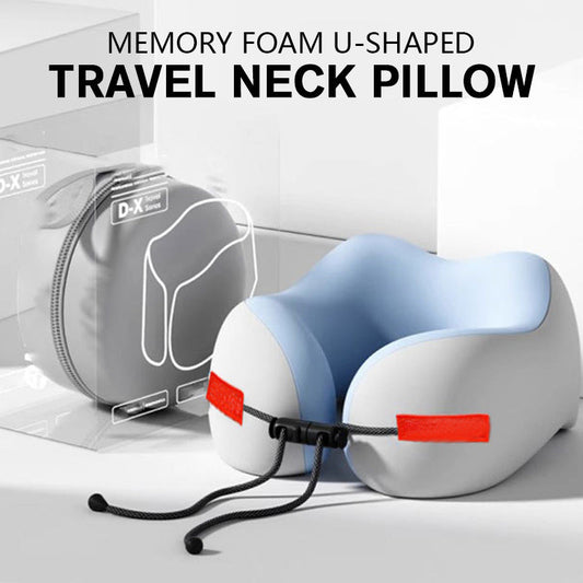 🔥Memory Foam U-Shaped Travel Neck Pillow💤