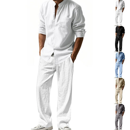 👔 LIMITED-TIME 50% OFF! ✨ Men’s Shirt & Pants Set – Casual, Breathable Linen, Relaxed Fit ✨