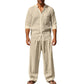 👔 LIMITED-TIME 50% OFF! ✨ Men’s Shirt & Pants Set – Casual, Breathable Linen, Relaxed Fit ✨