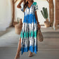 💖Last Day 50% OFF💖Women’s Causal V-Neck Gradient Dress