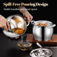 Stainless Steel Lard Container with Lid and Strainer