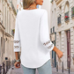 ✨2025 New Style👚Women’s Solid Casual V-Neck Top with 3/4 Sleeves