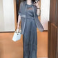 Women's 3-Piece Shirt Jacket, Vest and Pants Set