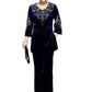 🔥Free Shipping🔥Velvet Rhinestone Top & Pants Set