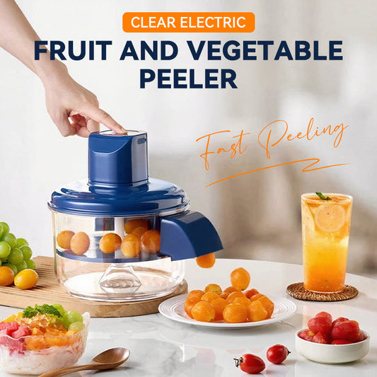 🔥Hot Sale: 49% Off Transparent Electric Fruit & Vegetable Peeler! ⏳ Limited Time!