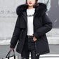 Woman’s Winter Loose Hooded Synthetic Fleece Thickened Parka Coat