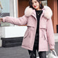 Woman’s Winter Loose Hooded Synthetic Fleece Thickened Parka Coat