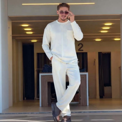 Men's Casual Autumn Stretch 2-Piece Set