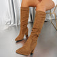 🎉Hot Sale🎉Women’s Stylish Solid Color High Heel Boots