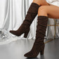 🎉Hot Sale🎉Women’s Stylish Solid Color High Heel Boots