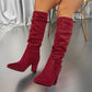 🎉Hot Sale🎉Women’s Stylish Solid Color High Heel Boots