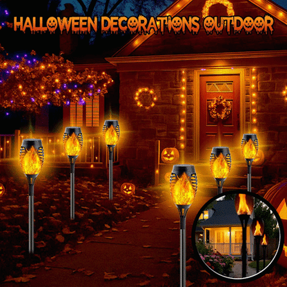 📢📢50% OFF !! ⏰ Solar Garden Torch Lamps – Auto-On at Dusk, Waterproof IP65 & Wire-Free Outdoor Lighting 🔆