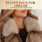 Women’s Stylish Short Down Jacket With Fluffy Collar