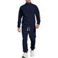 Casual Jacquard Stand Collar Top and Elastic Cuff Pants