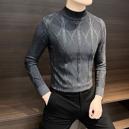 ❄️Winter Hot Sale🔥Men's Thermal Comfortable Quilted Knit Sweater