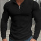 Men's Stand Collar Half-Zip Long Sleeve Sweatshirt