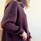 High-Neck Sweatshirt and Wide-Leg Pants Set