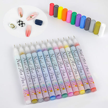 🎁Christmas Sale 50% OFF🎄12-Color Professional Nail Art Pen Set