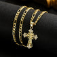 ⏰LAST DAY - BUY 1 GET 1 FREE!✝️Gold-Tone Crucifix Pendant Necklace